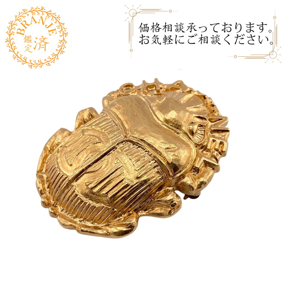CHANEL - シャネル CHANEL ブローチ ココマーク ロゴ スカラベ CHANEL - シャネル CHANEL ブローチ ココマーク ロゴ スカラベ