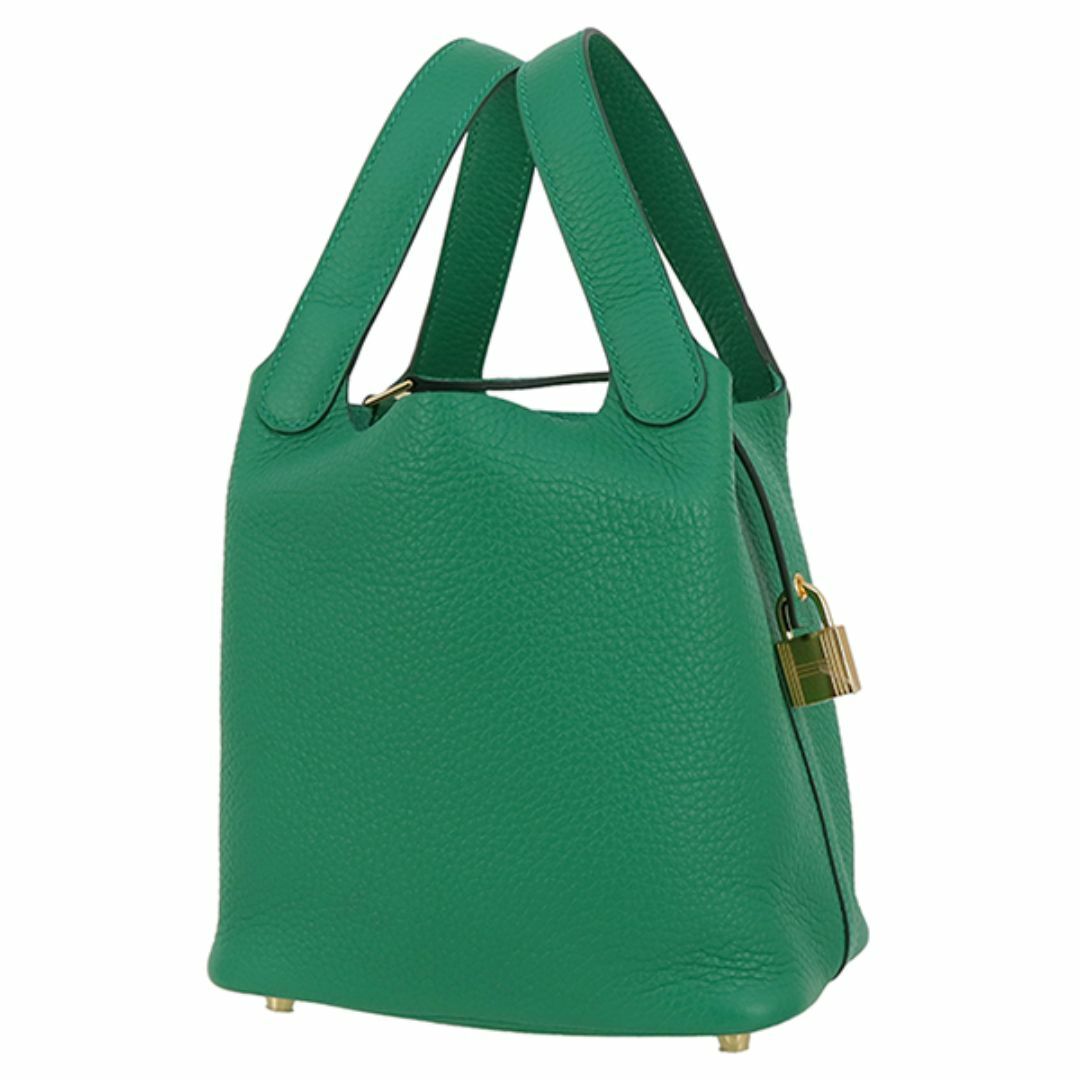 HERMES - エルメス バッグ レディース ハンドバッグ トートバッグ ピコタンロック PM トリヨンクレマンス ヴェールヴェルティゴ グリーン 新品 9202
