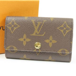 ルイヴィトン(LOUIS VUITTON)の新品同様美品 LOUIS VUITTON ルイヴィトン ミュルティクレ6 6連 RFID モノグラム キーケース PVC ブラウン レディース【中古】(キーケース)