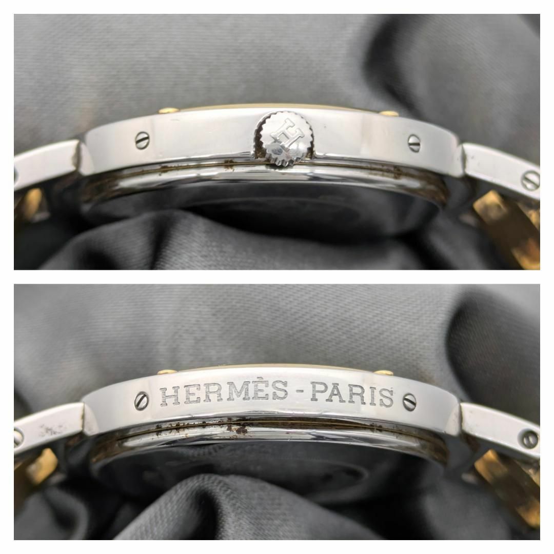 HERMES 【外観美品】 エルメス 磨き済 クリッパー 304275 クォーツ HERMES エルメス 磨き済 クリッパー 304275 クォーツ