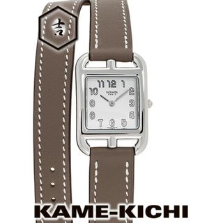 HERMES - 241 HERMES 時計 クリッパー ベージュ コンビ HERMES - 241 HERMES 時計 クリッパー ベージュ コンビ