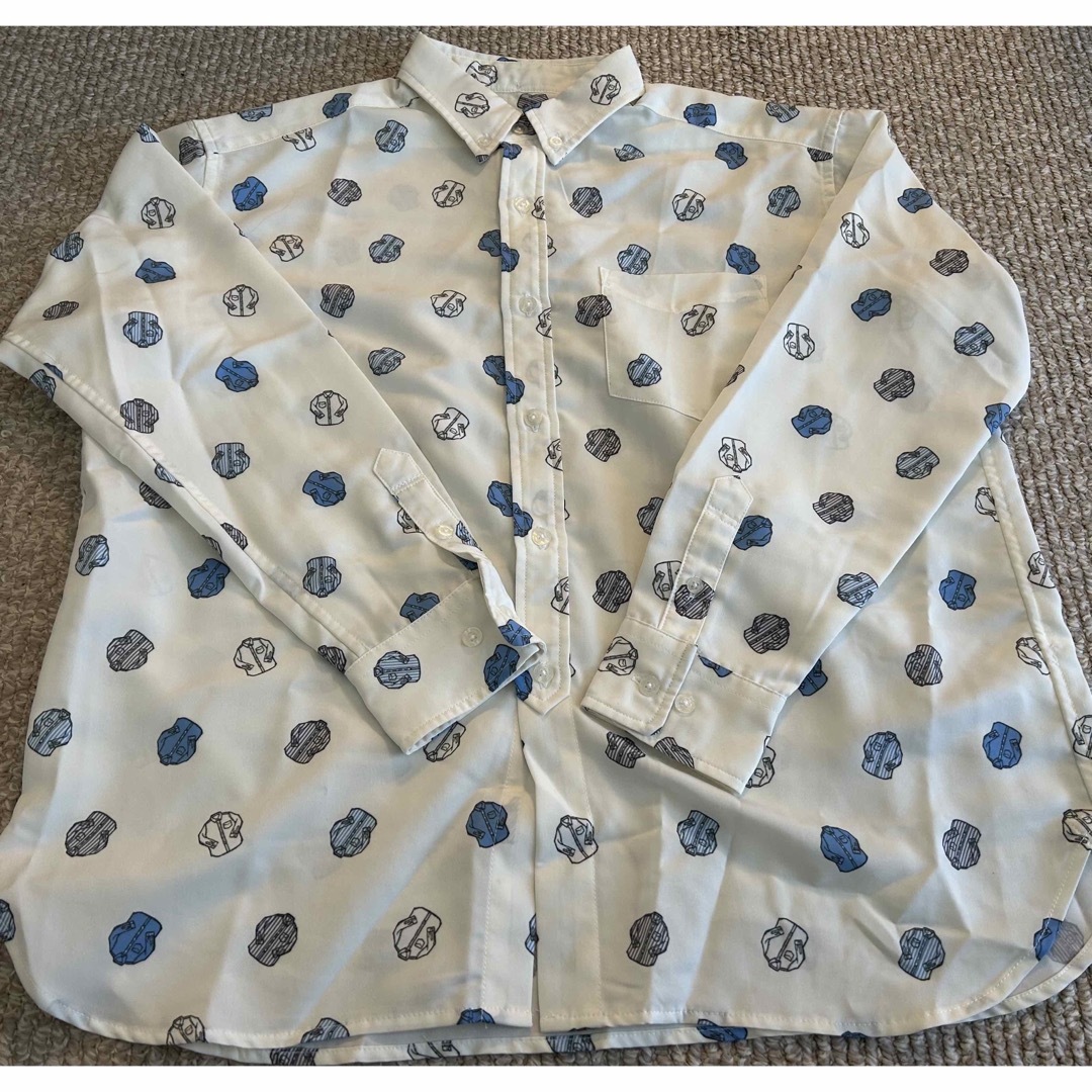 BEAMS BOY(ビームスボーイ)のEXCLUSIVE FABRIC BEAMS BOY 総柄 レトロ　シャツ レディースのトップス(シャツ/ブラウス(長袖/七分))の商品写真