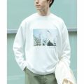 【WHT】【L】Art Graphic ポンチカットソー Wind