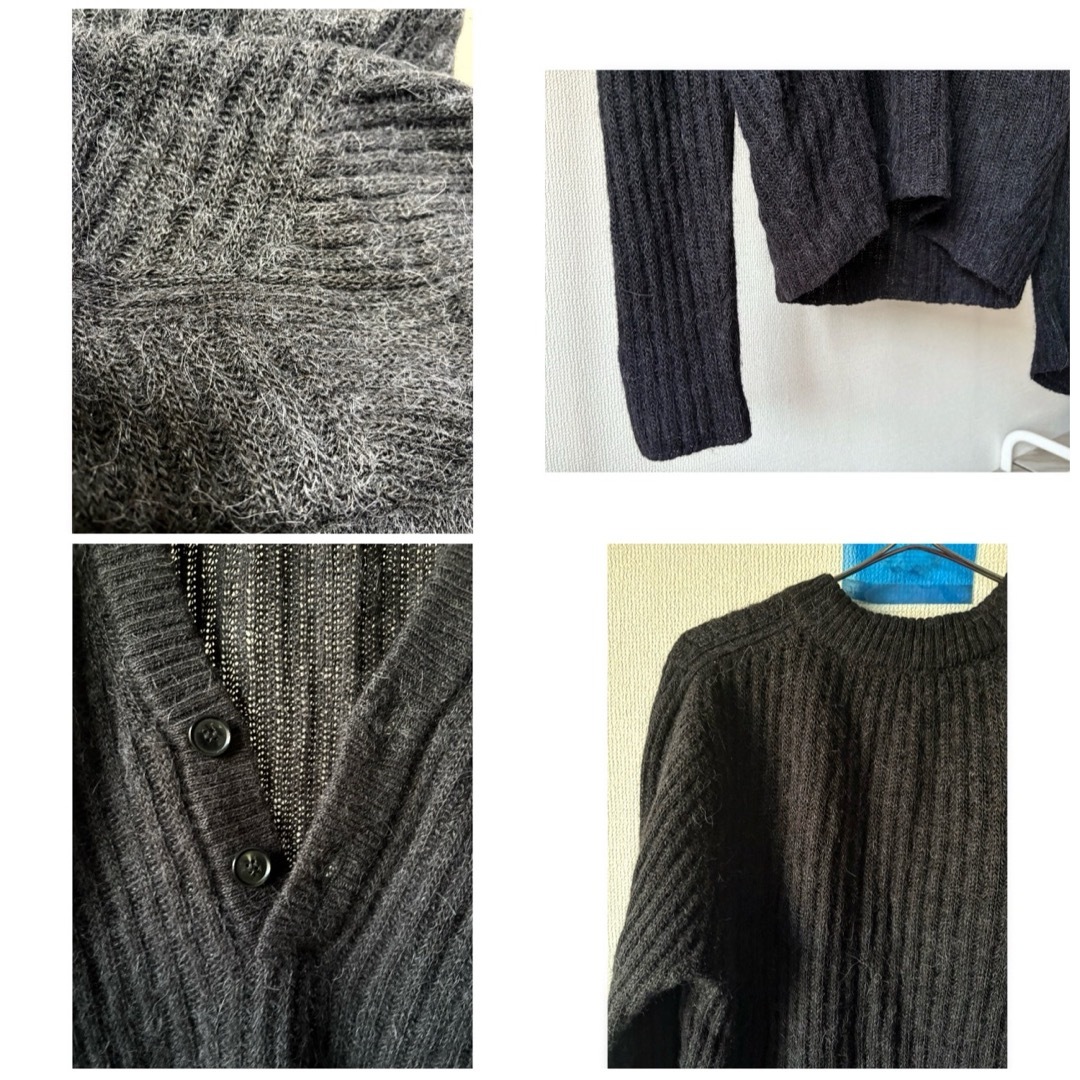 DOLCE&GABBANA - 90s Dolce&Gabbana 毛足長め ディープヘンリー DOLCE&GABBANA - 90s Dolce&Gabbana 毛足長め ディープヘンリー