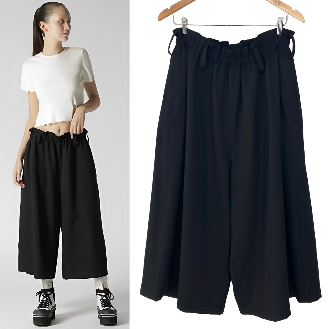 LIMI feu 24SS WOOL/GABARDINE BIG PANTS黒2 LIMI feu 24SS WOOL/GABARDINE BIG PANTS黒2