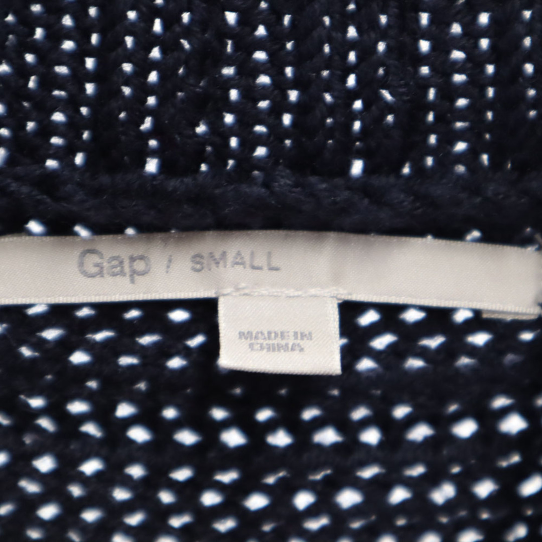 GAP(ギャップ)の古着 GAP ギャップ ウールブレンド 5分袖 タートルネック ポンチョ S ネイビー系 レディース レディースのジャケット/アウター(ポンチョ)の商品写真