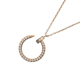カルティエ(Cartier)の　カルティエ Cartier ジュストアンクル　ダイヤネックレス K18PG ジュエリー(ネックレス)
