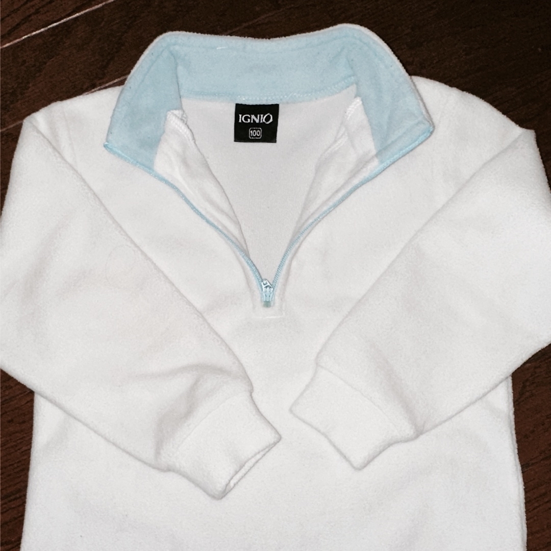 Ignio(イグニオ)のIGNIO フリース 長袖トップス 100 と Gap 帽子 男女兼用 スキー キッズ/ベビー/マタニティのキッズ服男の子用(90cm~)(Tシャツ/カットソー)の商品写真