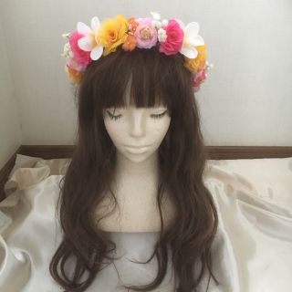 まみぃ様！ご確認用です♡プルメリア 花かんむ(カチューシャ)