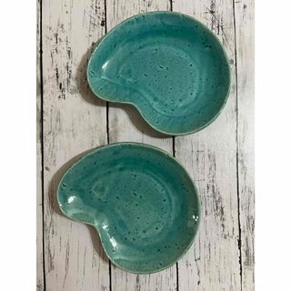 ミノヤキ(美濃焼)のトルコブルー オーバル中皿19cm2枚オシャレカフェ風 和洋食器 陶磁器 美濃焼(食器)