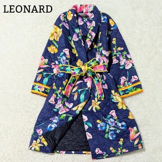 LEONARD - 近年美品 LEONARD レオナール メッシュ ロング コート LEONARD - 近年美品 LEONARD レオナール メッシュ ロング コート