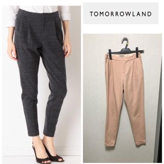 トゥモローランド(TOMORROWLAND)の美品 デプレ♡ジャージータックパンツ(カジュアルパンツ)