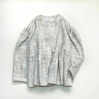 make ai ツイードジャケット ペプラム パールの通販|ラクマ make ai ツイードジャケット ペプラム パールの通販|ラクマ