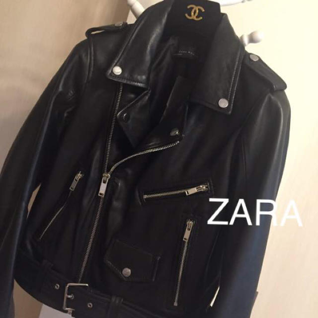 ZARA - 新品 ZARA ラムレザージャケット Sの通販 by Mrin SHOP ｜ザラ