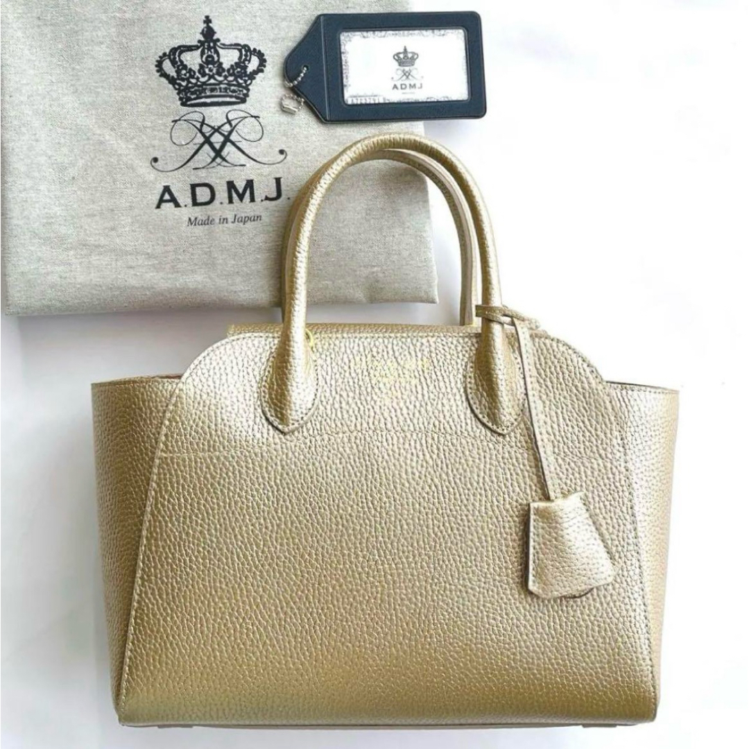 A.D.M.J. - 【新品】ADMJ 牛革シュリンク型押しトートバッグ A.D.M.J. - 【新品】ADMJ 牛革シュリンク型押しトートバッグ