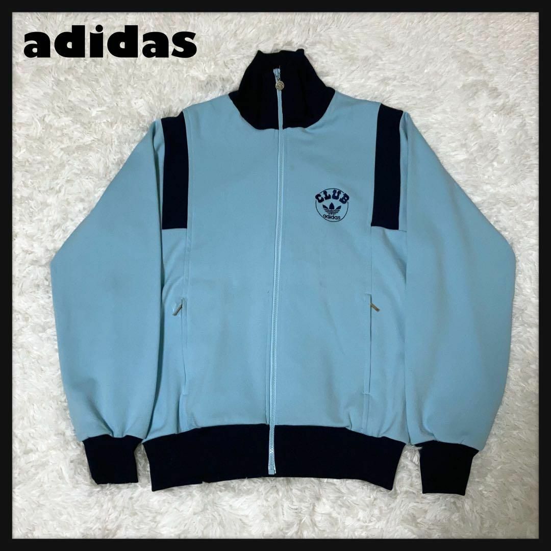 80's CLUB adidas トラックジャケット デサント社製 サイズ4 80's CLUB adidas トラックジャケット デサント社製 サイズ4