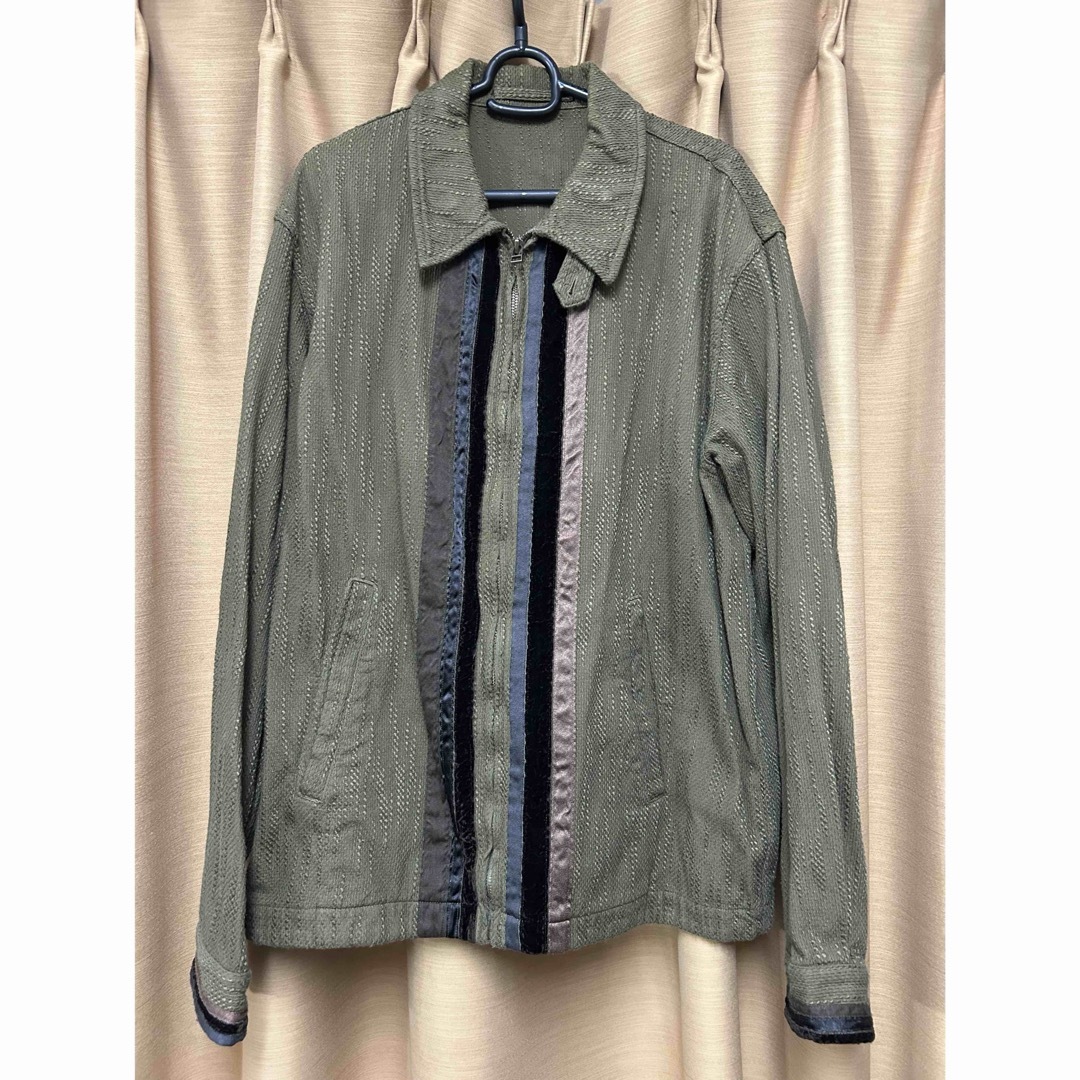 KUON Random Stripe SASHIKO Blouson XL 刺子 KUON Random Stripe SASHIKO Blouson XL 刺子