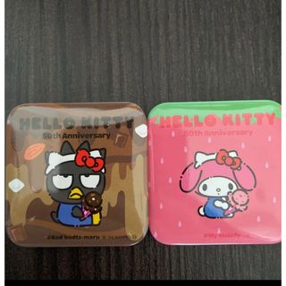 ハローキティ 缶バッジ 2個セット サーティワン マイメロ バツ丸(キャラクターグッズ)