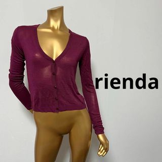 【2189】rienda 背中レース 長袖 カットソー