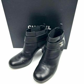 CHANEL - 【美品】CHANEL シャネル ショートブーツ ココマーク CHANEL - 【美品】CHANEL シャネル ショートブーツ ココマーク