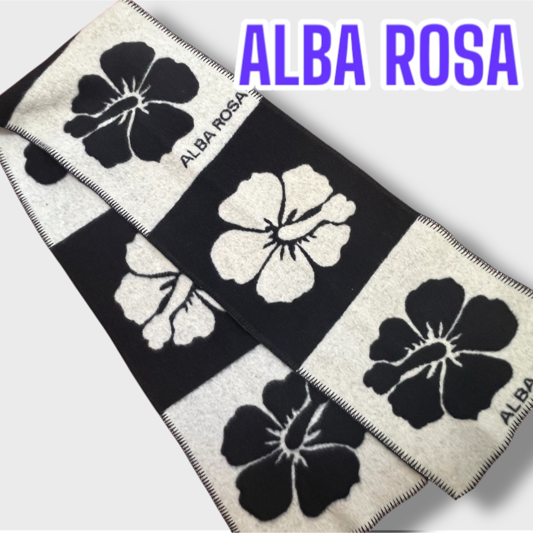 激レア】ALBA ROSA ハイビスカス柄マフラー Y2K 激レア】ALBA ROSA ハイビスカス柄マフラー Y2K