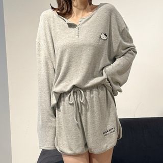 SNIDEL HOME - スナイデルホーム【HELLO KITTY】ヘンリーネック SNIDEL HOME - スナイデルホーム【HELLO KITTY】ヘンリーネック