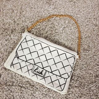 リッチ(rich)のaya様 専用   rich チェーン付きキルティングbag風ポーチ♡(ポーチ)