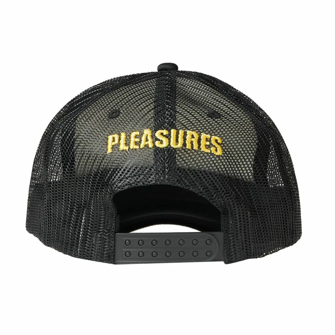 PLEASURES(プレジャー)の新品 PLEASURES BUNNY TRUCKER HAT CAP ブラック メンズの帽子(キャップ)の商品写真