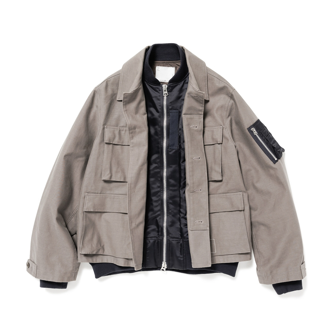 sacai - SACAI × WTAPS COTTON JACKET 02 BEIGE XLの通販 by sacai - SACAI × WTAPS COTTON JACKET 02 BEIGE XLの通販 by