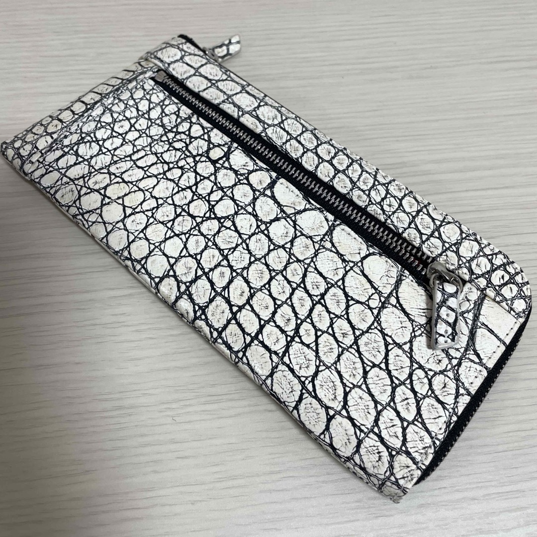 新品未使用 本革 高級 クロコダイル 長財布 ブラック-1