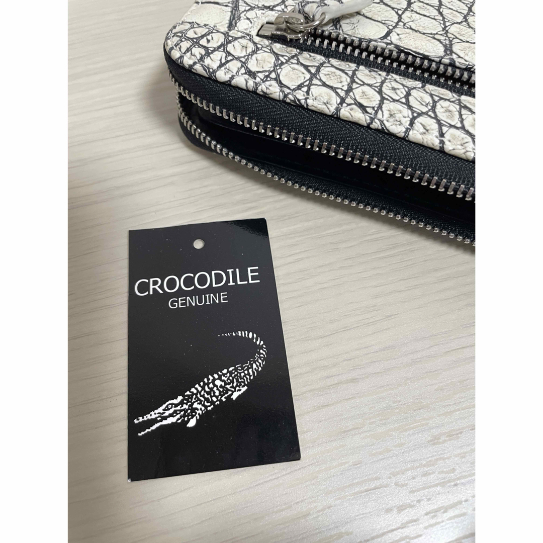 新品未使用 本革 高級 クロコダイル 長財布 ブラック-1