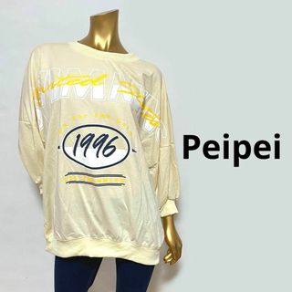 【3041】Pei pei 背中スピンドル 長袖 ドルマン トップス 1996