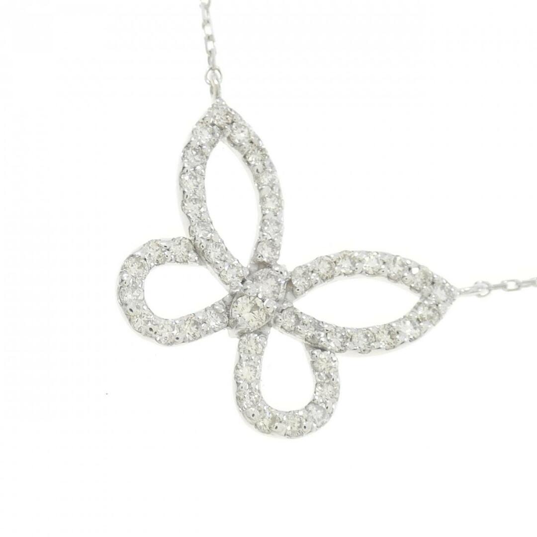 音羽屋□ ダイヤモンド/0.80ct×2 K18WG 羨ましかっ バタフライ 音羽屋□ ダイヤモンド/0.80ct×2 K18WG 羨ましかっ バタフライ