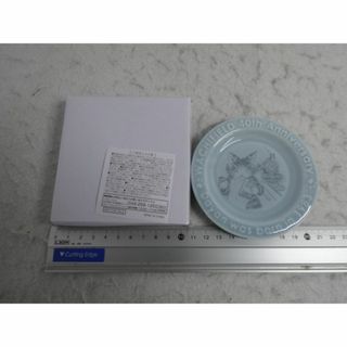 新品　小皿　汽車　列車　原画展　限定品　非売品　食器　わちふぃーるど　ダヤン　猫(ノベルティグッズ)