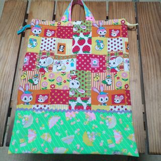 入園入学準備　ハニーチューン　体育着袋　お着替え袋　巾着袋　女の子　ゆめかわ(体操着入れ)