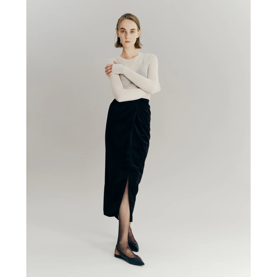 laubeblanc Velvet Pencil Skirt   M タグ付き