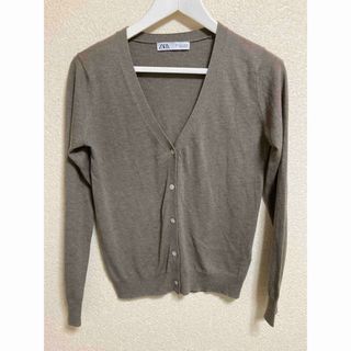 ZARA - ZARA ブラッシュフィニッシュニットカーディガン Sサイズ ZARA - ZARA ブラッシュフィニッシュニットカーディガン Sサイズ