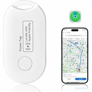 GPS 小型 スマートトラッカー 超薄い 紛失防止タグ 電池寿命3年 iOS端末