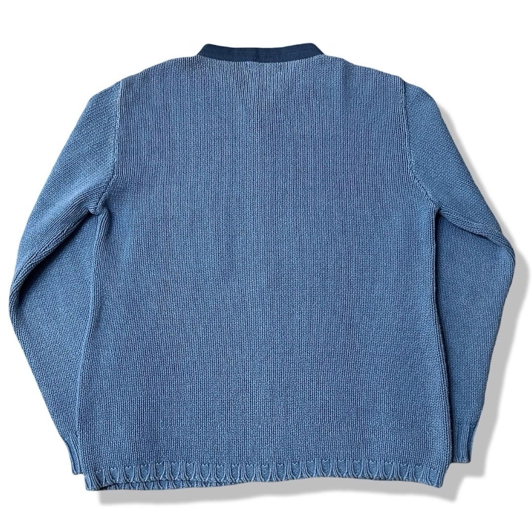 2001SS】STONE ISLAND クルーネックコットンニット 実寸:L 2001SS】STONE ISLAND クルーネックコットンニット 実寸:L