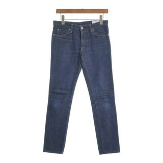 HYKE - HYKE インディゴ テイパード ハイウエスト デニムパンツ HYKE - HYKE インディゴ テイパード ハイウエスト デニムパンツ