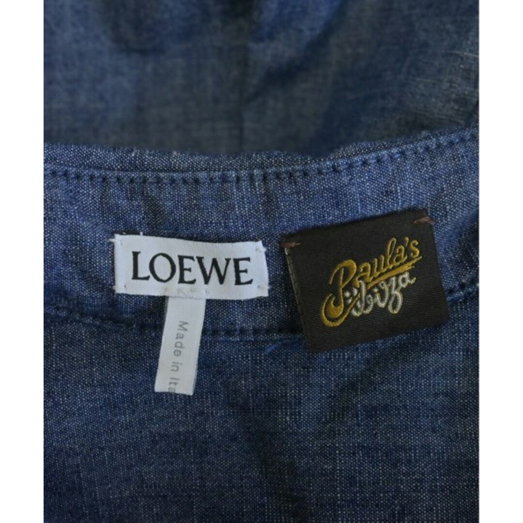 LOEWE - LOEWE ロエベ シャツワンピース 34(XXS位) インディゴ LOEWE - LOEWE ロエベ シャツワンピース 34(XXS位) インディゴ