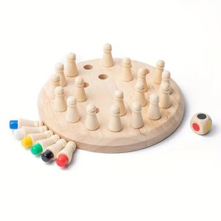 ３歳から遊べ　木製おもちゃ　知育玩具モンテッソリーチェス　神経衰弱メモリー(知育玩具)