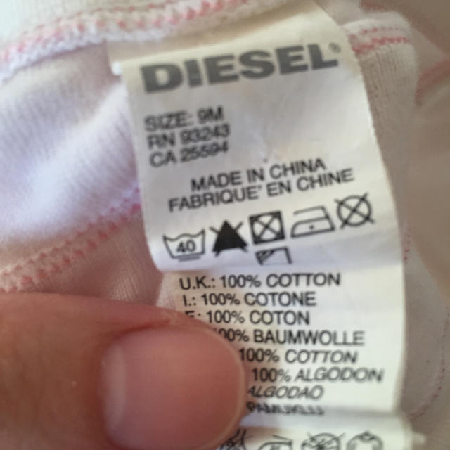DIESEL(ディーゼル)のディーゼル ベイビー セットアップ キッズ/ベビー/マタニティのベビー服(~85cm)(Ｔシャツ)の商品写真