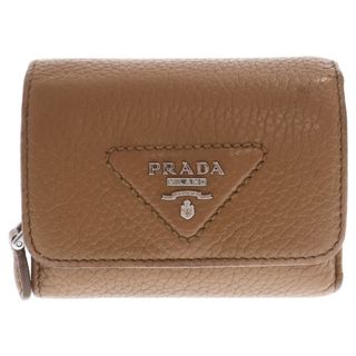 PRADA - プラダ 折財布 サフィアーノ 紺 ロゴ 保存箱 レザー PRADA - プラダ 折財布 サフィアーノ 紺 ロゴ 保存箱 レザー