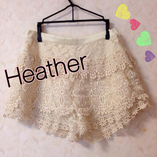 ヘザー(heather)のHeather＊レースショーパン♡(ショートパンツ)