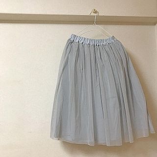 シャンブルドゥシャーム(chambre de charme)のchambre de charme チュールスカート(ひざ丈スカート)