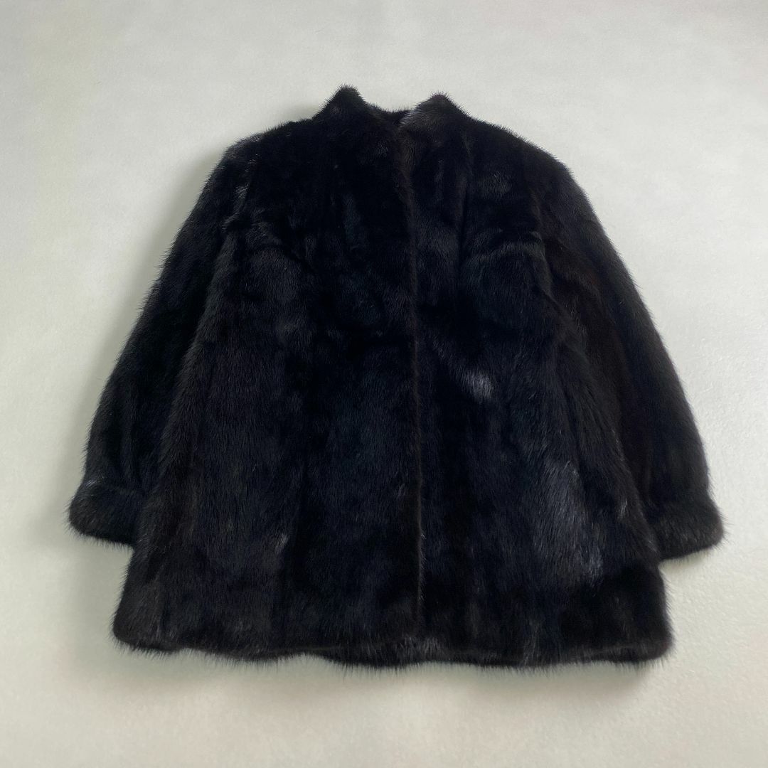 毛皮コート　Rambulton BLACKGLAMA ブラックグラマ　上質　肉厚