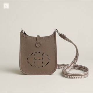 HERMES - 値下げ!新品未使用 エルメス ミニエヴリン エトゥープ HERMES - 値下げ!新品未使用 エルメス ミニエヴリン エトゥープ