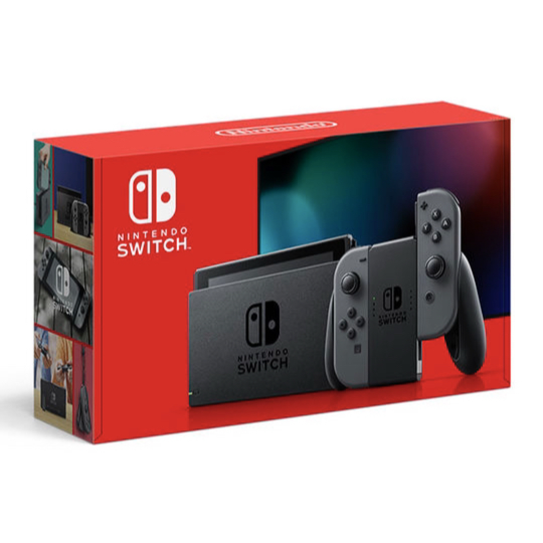 任天堂(ニンテンドウ)の任天堂 スイッチ Nintendo Switch HAD-S-KAAAH グレー エンタメ/ホビーのゲームソフト/ゲーム機本体(携帯用ゲーム機本体)の商品写真