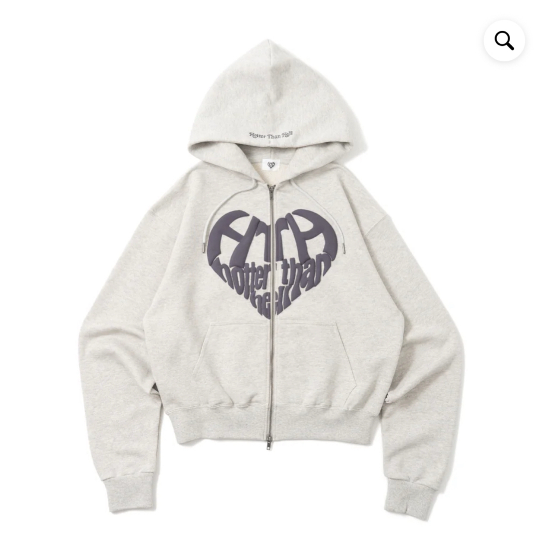 HTH heart logo zip hoodie ハートロゴフーディの通販 by 商品 HTH heart logo zip hoodie ハートロゴフーディの通販 by 商品